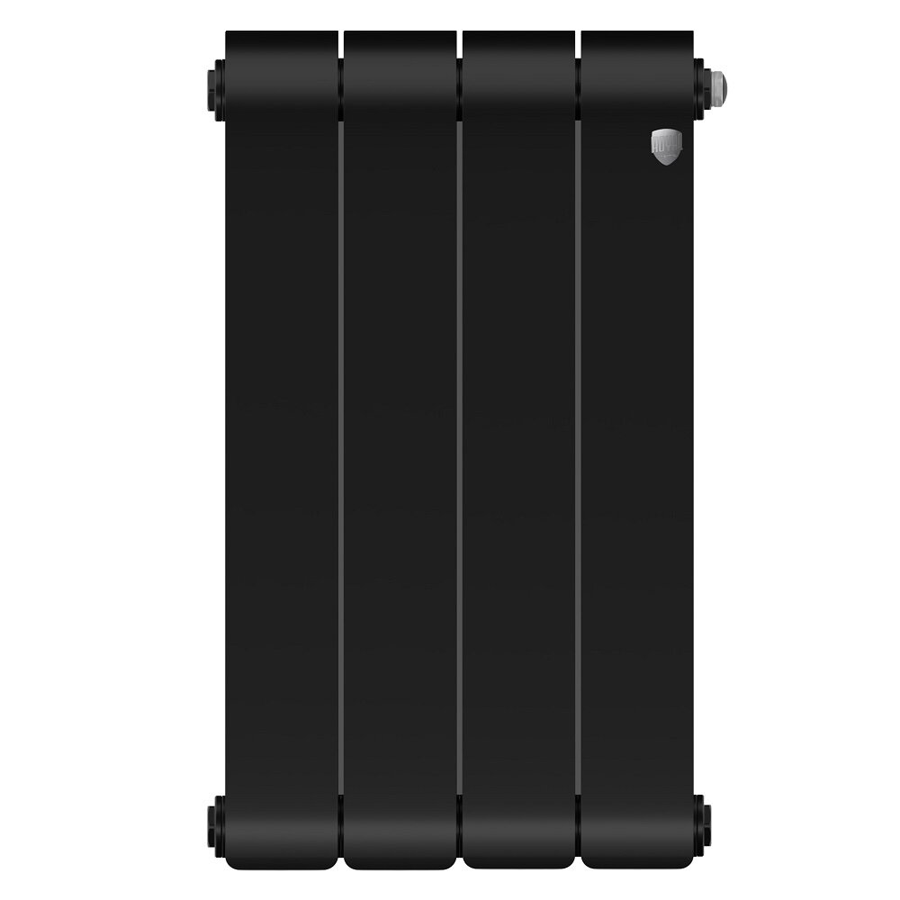 Изображение товара Радиатор биметаллический Royal Thermo Infinity 500 4 секции боковое подключение Noir Sable