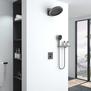 Изображение товара Душевая система Vincea Inspire VSFW-3I21MT3RGM, термостатическая, воронёная сталь, gunmetal Изображение товара Душевая система Vincea Inspire VSFW-3I21MT3RGM, термостатическая, воронёная сталь, gunmetal