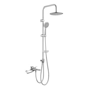 Изображение товара Душевая система Orange Organic M27-933cr, со смесителем, изливом и тропическим душем, цвет хром