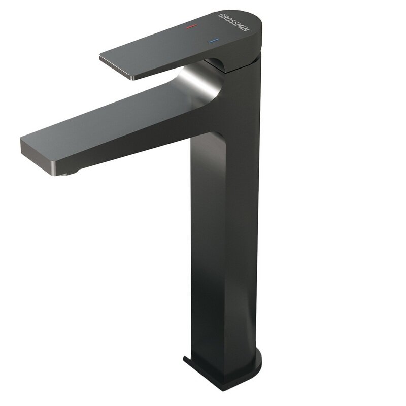 Изображение товара Смеситель Grossman Classic 520.K35.04.420 для раковины, графит сатиновый