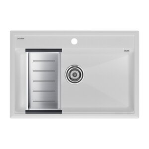 Изображение товара Мойка кухонная Paulmark Stepia 80 см из искусственного камня с коландером