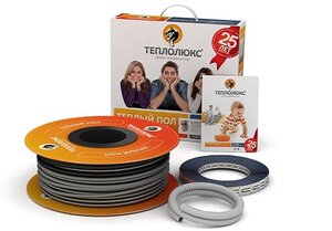 Изображение товара Теплый пол Теплолюкс 15ТЛОЭ2-13-190: площадь обогрева 1,3-1,7 кв.м., мощность 190 Вт, длина 13 м.