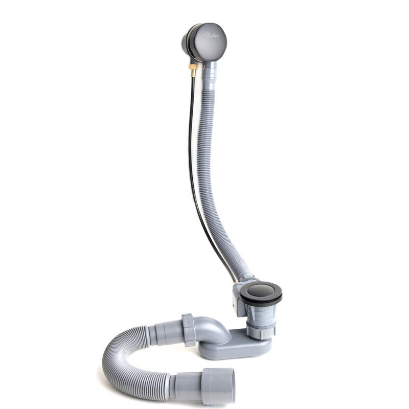 Изображение товара Слив-перелив автомат Delice DLR000019 серый для ванны полуавтоматический