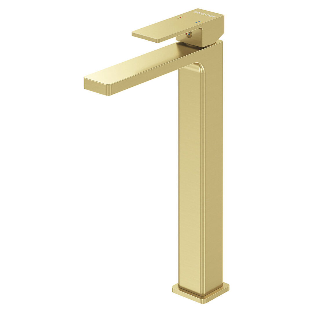 Изображение товара Смеситель Grossman Style 520.K35.05.320, для раковины, золото сатиновый Изображение товара Смеситель Grossman Style 520.K35.05.320, для раковины, золото сатиновый