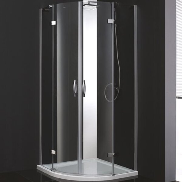 Изображение товара Душевой уголок Cezares Bergamo-W-R-2-90-ARCO-C-Cr-IV 90x90 см стекло прозрачное хром профиль