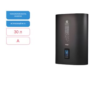 Изображение товара Электрический водонагреватель Electrolux EWH 30 SmartInverter Grafit с Wi-Fi 30л