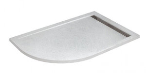Изображение товара Душевой поддон Cezares Tray-AS-RH-120/80-30-W-R, 80 см, асимметричный, искусственный камень, белый