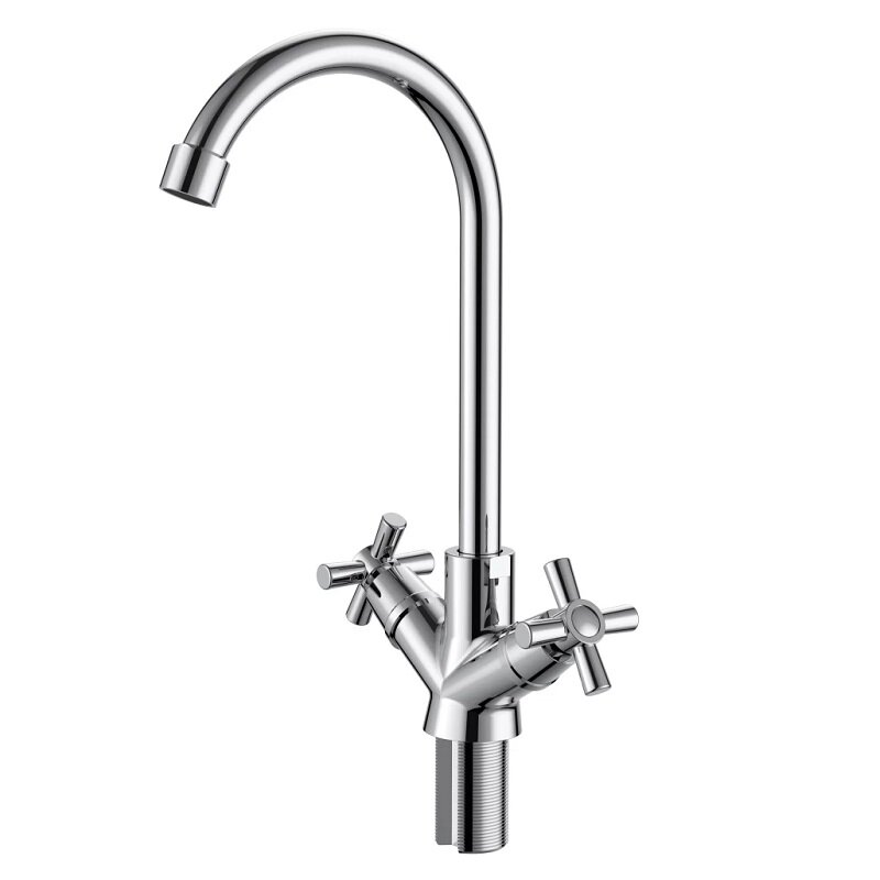 Изображение товара Полимерный смеситель Voda Dive DV519 для кухонной мойки, хром