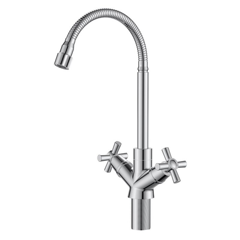 Изображение товара Полимерный смеситель Voda Dive DV519flex для кухонной мойки с гибким изливом