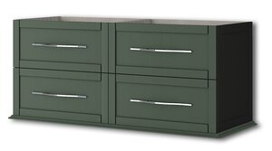 Изображение товара Тумба под раковину Cezares Tiffany 55332 120 см подвесная verde opaco Италия