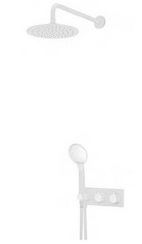 Изображение товара Душевая система Cezares CZR-B-VDIM-T-BIO белый матовый с термостатом