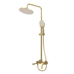 Изображение товара Душевая система Grossman Galaxy 500.K35.01.320, золото сатиновый