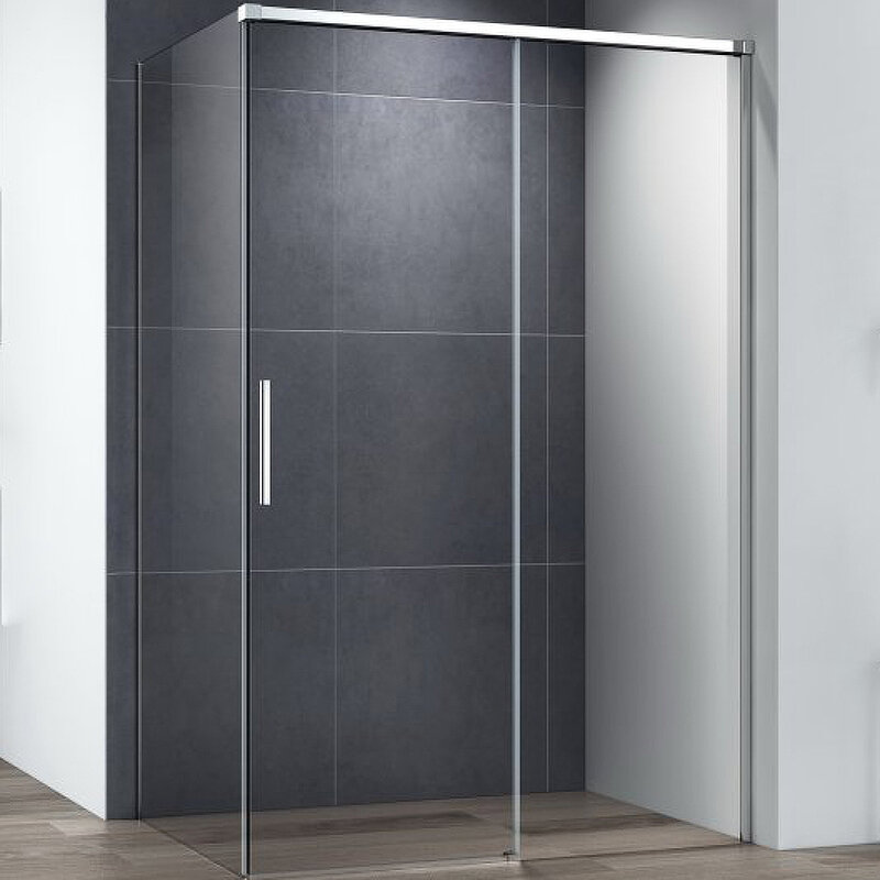 Изображение товара Душевой уголок Cezares Duet Soft-M-AH-1-110/80-C-Cr, 110 x 80 см, стекло прозрачное, профиль хром