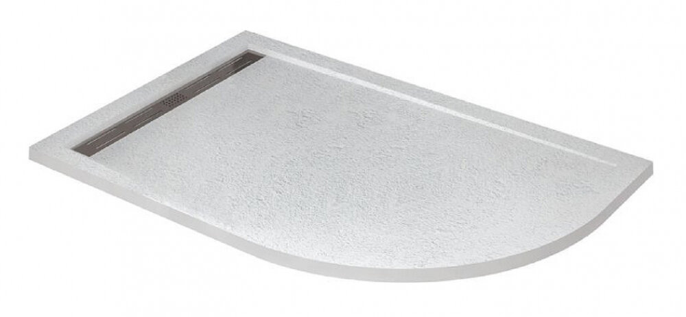 Изображение товара Душевой поддон Cezares TRAY-AS-RH 120x80 см асимметричный искусственный камень белый