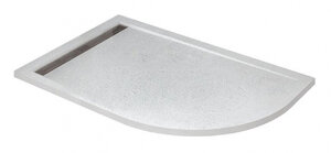 Изображение товара Душевой поддон Cezares TRAY-AS-RH-120/80-30-W-L, 120 х 80 см, асимметричный, искусственный камень, белый