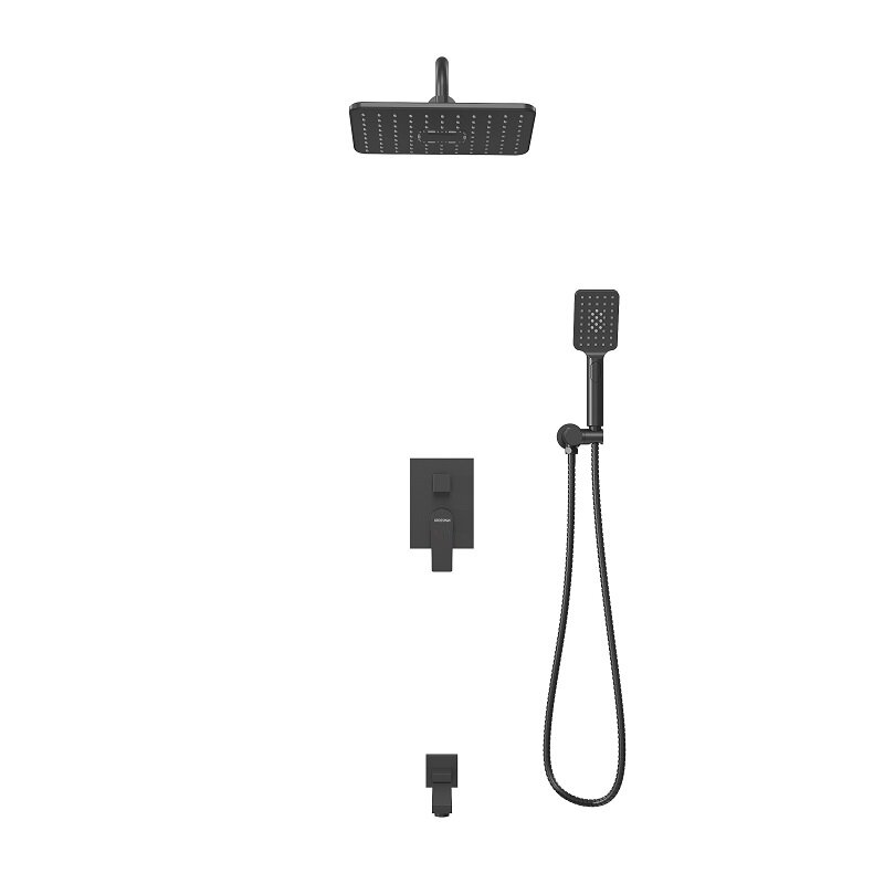 Изображение товара Душевая система Grossman Classic 501.K35.04.210 черный матовый скрытого монтажа