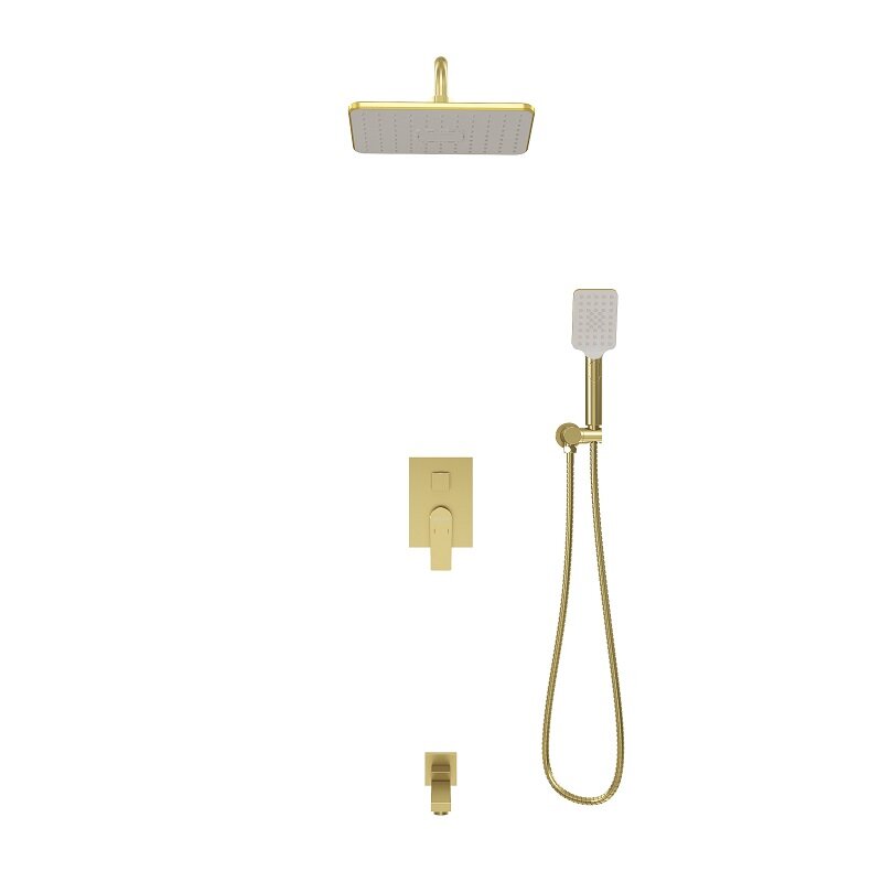 Изображение товара Душевая система Grossman Classic 501. K35. 04. 320 золото сатиновый - скрытый монтаж, тропический д Изображение товара Душевая система Grossman Classic 501. K35. 04. 320 золото сатиновый - скрытый монтаж, тропический д