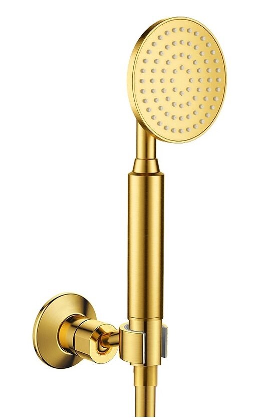 Изображение товара Душевой гарнитур Cezares Eco-KD-BORO с одной лейкой и брашированным золотом