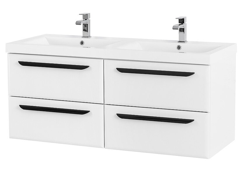 Изображение товара Подвесная тумба под раковину Cezares Eco-1200-4C-SO-2-BL 120 см белая