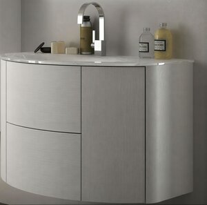 Изображение товара Тумба под раковину Cezares Eden 54418, 120 см, подвесная, серый