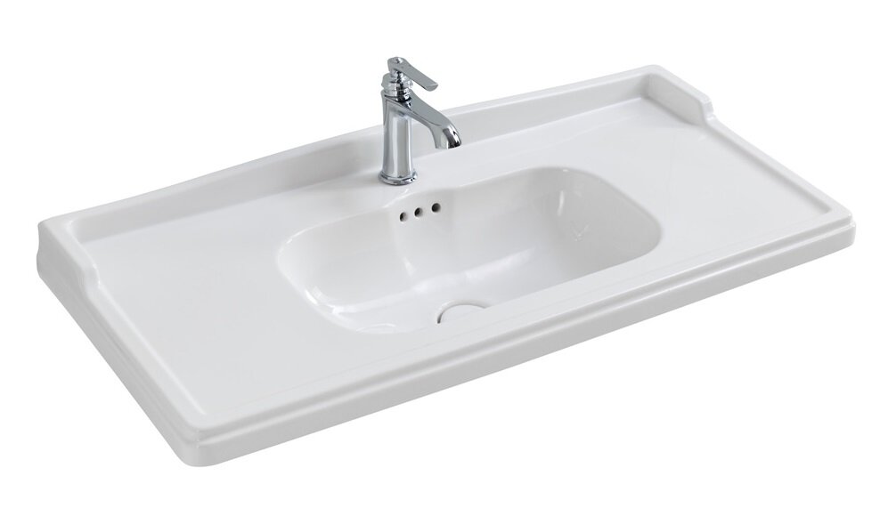 Изображение товара Раковина Cezares CZR-ELT-80-LVB, 80 см, керамика, белый