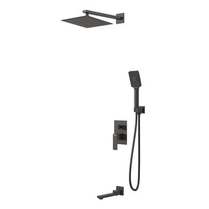 Изображение товара Душевая система Grossman Style 501.K35.05.210, черный матовый