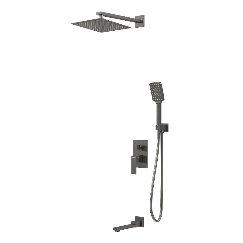 Изображение товара Душевая система Grossman Style 501.K35.05.420 графит сатиновый с тропическим душем