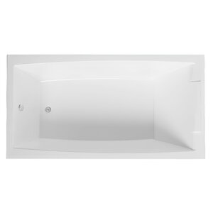 Изображение товара Ванна акриловая 1MarKa Aelita 01ае1880кс2+, 180 x 80 см, каркас, слив-перелив, цвет белый