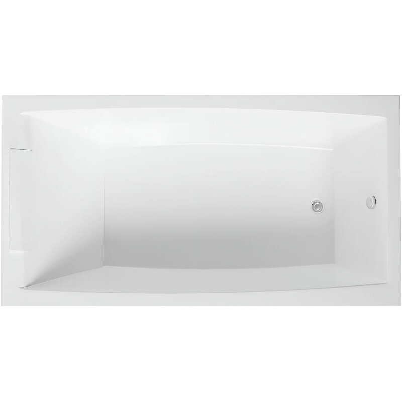 Изображение товара Ванна акриловая 1MarKa Aelita 160x75 см белая с каркасом и подголовником