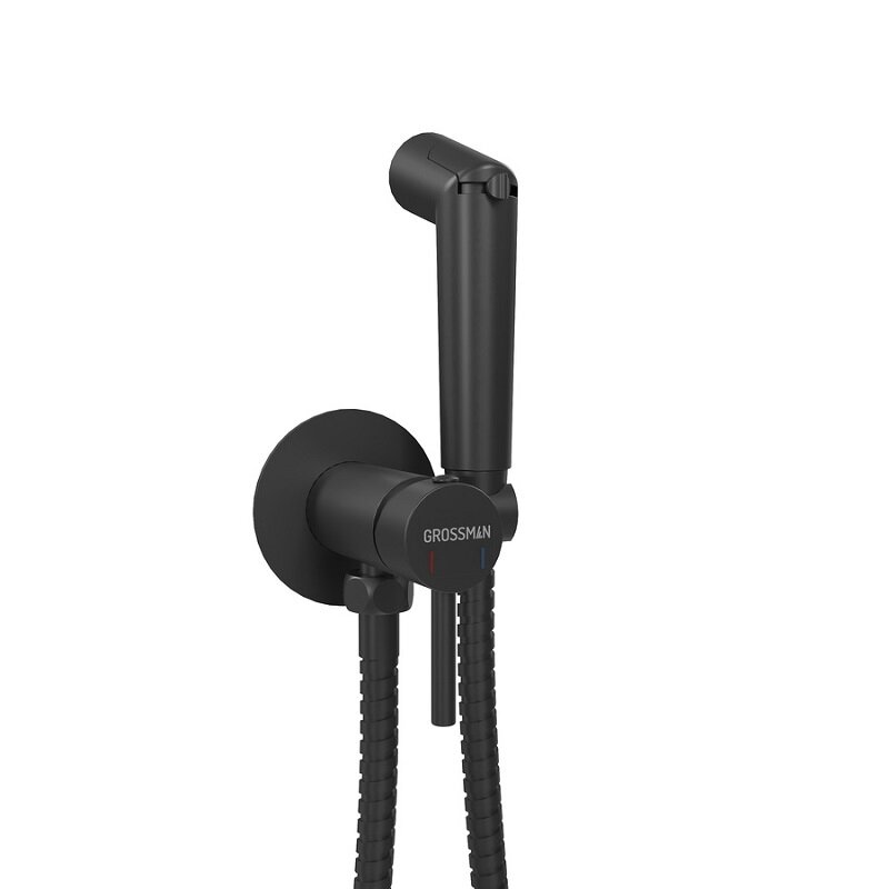 Изображение товара Гигиенический душ Grossman Solis 502.K35.07.210 со смесителем черный матовый Германия