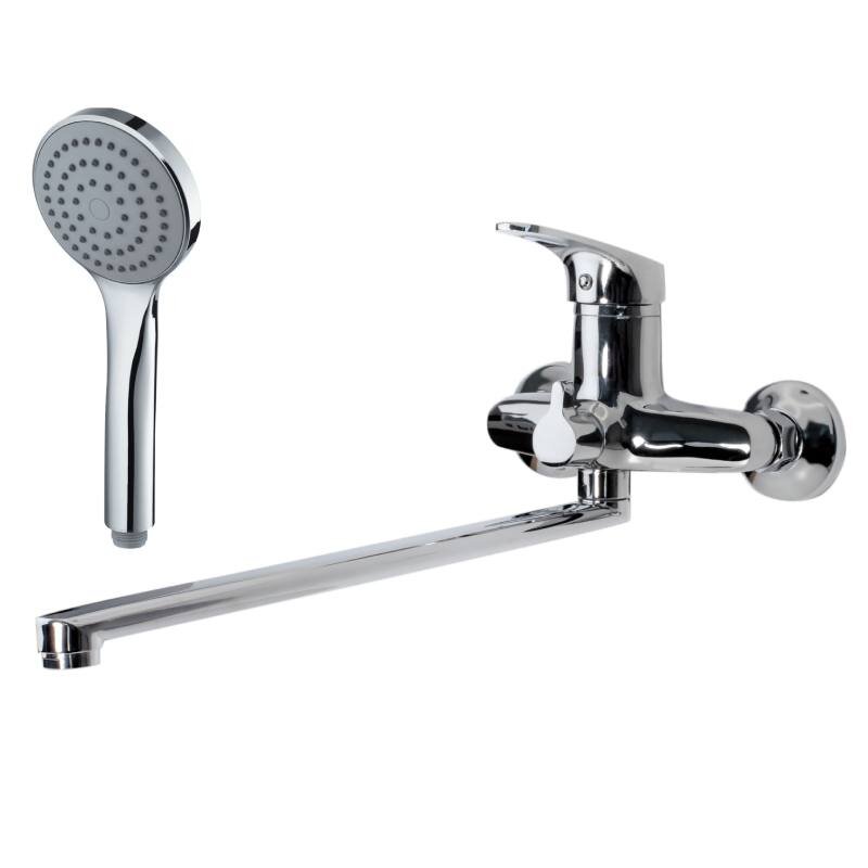 Изображение товара Смеситель Voda Lucky LY 31 для ванны и душа с душевым гарнитуром хром Россия