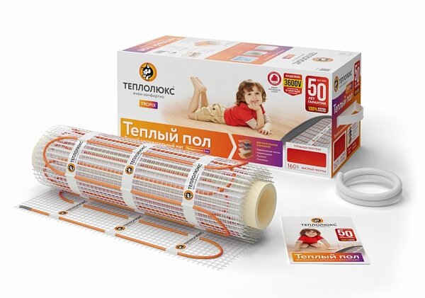 Изображение товара Теплый пол Теплолюкс Tropix МНН-560-3,5: площадь обогрева 3,5 кв.м., мощность 560 Вт (2206228)