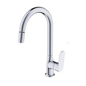 Изображение товара Смеситель для кухонной мойки Voda Shore SHR519AR хром с поворотным изливом