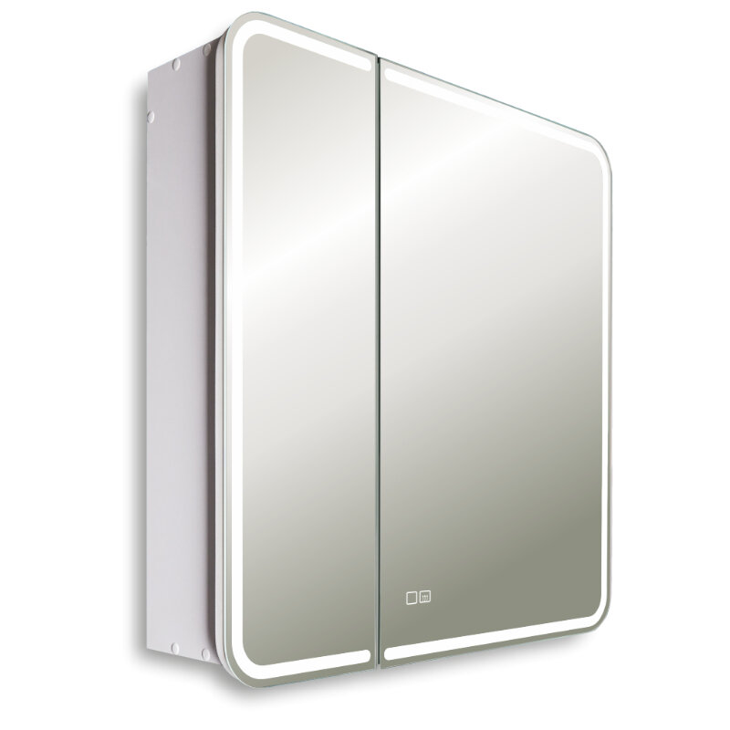 Изображение товара Зеркальный шкаф Silver Mirrors Alliance LED-00002920, 80 см, с LED-подсветкой, подогрев, цвет белый