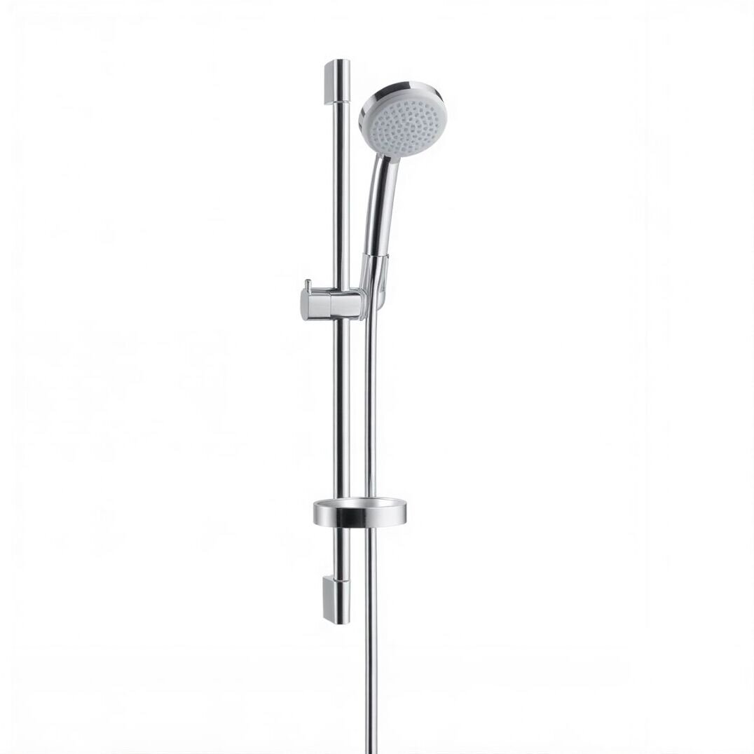 Изображение товара Душевой гарнитур Hansgrohe Croma 100 Vario EcoSmart/Unica'C 27776000, корпус хром, лицевая часть белая, 5 режимов струи Изображение товара Душевой гарнитур Hansgrohe Croma 100 Vario EcoSmart/Unica'C 27776000, корпус хром, лицевая часть белая, 5 режимов струи