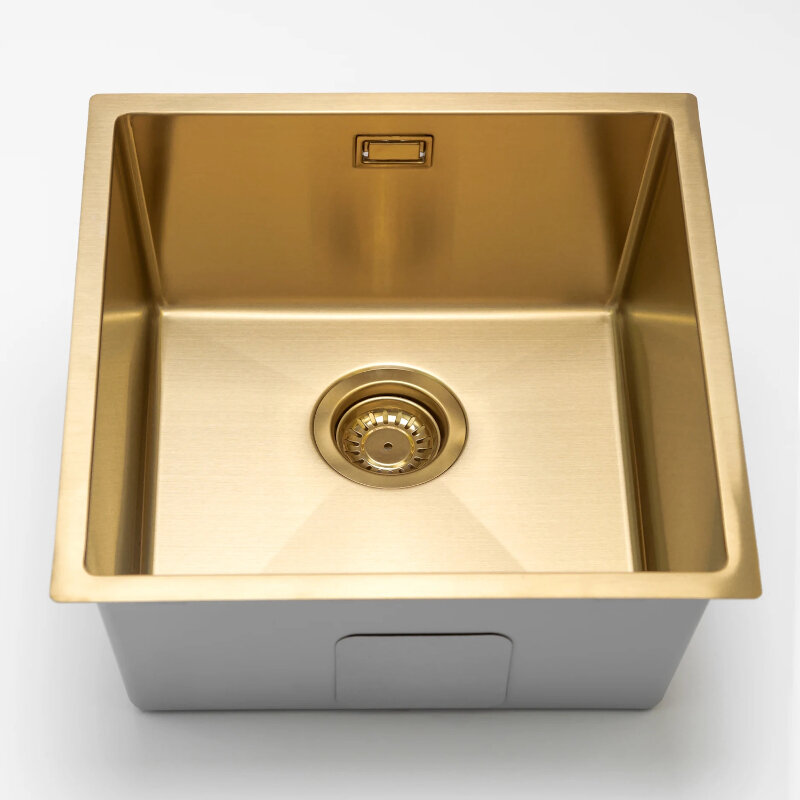 Изображение товара Кухонная мойка GRANDEx Aqua Proline 44 см нержавеющая сталь золото