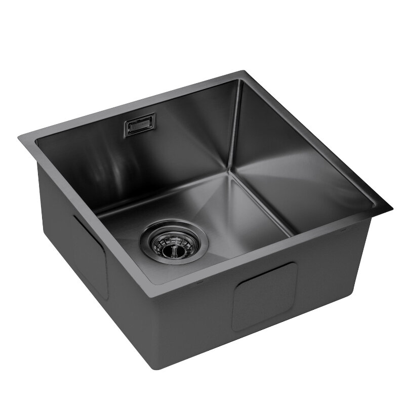 Изображение товара Кухонная мойка Grandex Aqua Proline 3034133 Матовая графитовая 44×44 см Изображение товара Кухонная мойка Grandex Aqua Proline 3034133 Матовая графитовая 44×44 см