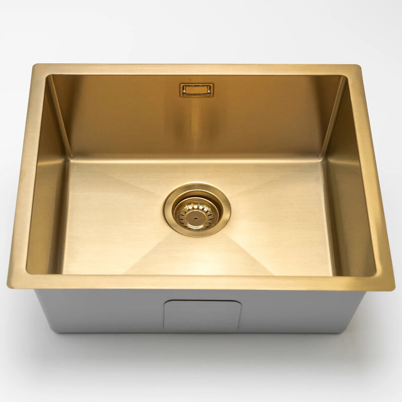 Изображение товара Кухонная мойка Grandex Aqua Proline 3002061, 55 см, нержавеющая сталь, цвет золото