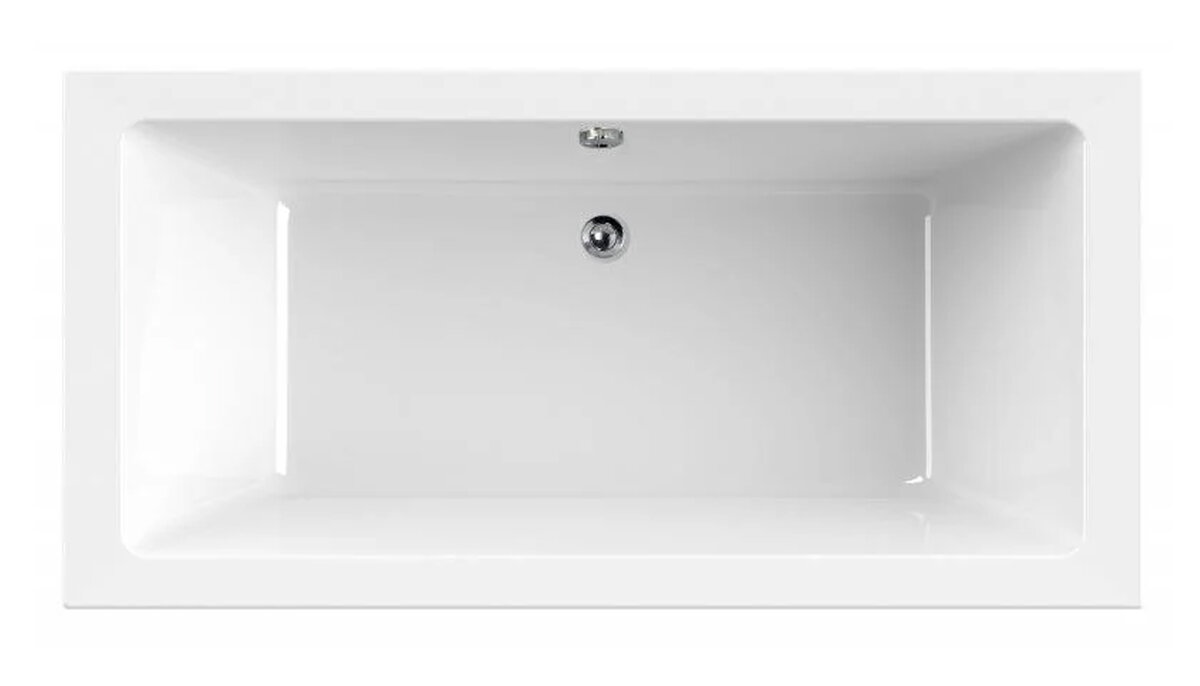 Изображение товара Акриловая угловая ванна Cezares Plane 180x80 см белая без гидромассажа
