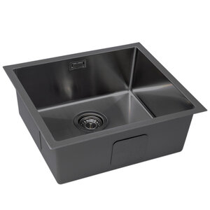 Изображение товара Кухонная мойка Grandex Aqua Proline 55 см из нержавеющей стали, графит
