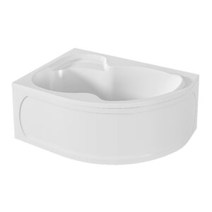 Изображение товара Акриловая ванна угловая 150х105 см 1Marka Aura без гидромассажа белая