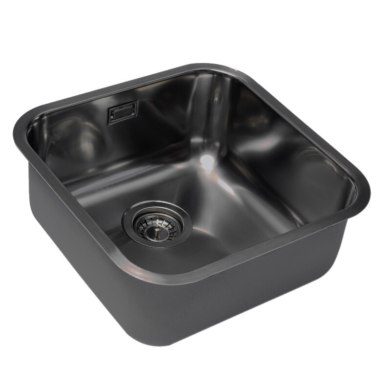 Изображение товара Кухонная мойка Grandex Aqua SELECT 2003333 44,5x44,5 см графит