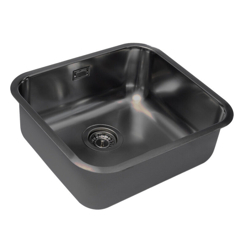 Изображение товара Кухонная мойка Grandex Aqua Select 2003343, 49 см, нержавеющая сталь, цвет графит