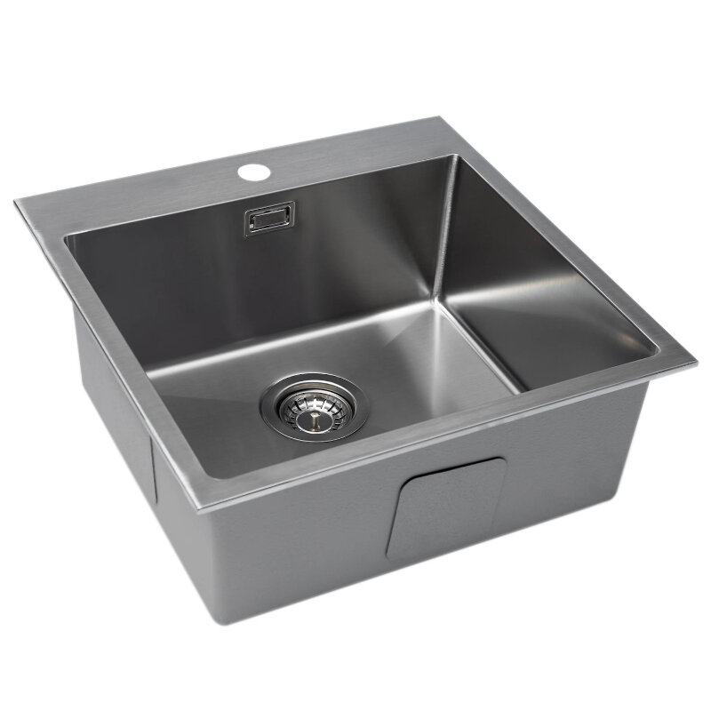 Изображение товара Кухонная мойка Grandex Aqua 400331 50,5×50,5 см, сатиновая нержавеющая сталь