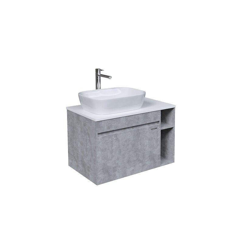 Изображение товара Тумба под раковину Grossman Фалькон-80 подвесная 80 см бетон