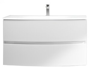 Изображение товара Тумба под раковину Cezares Elettra 55525, 100 см, подвесная, белый