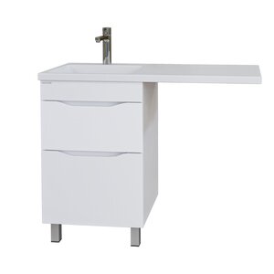 Изображение товара Тумба под раковину Grossman Вилар-50, 125011, 47 см, напольная, под стиральную машину, белая