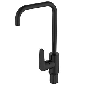 Изображение товара Полимерный смеситель Voda Waterfall WF519B для кухонной мойки черный