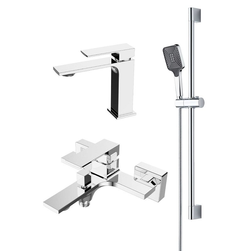 Изображение товара Комплект смесителей Orange Lutz M04-711cr, цвет хром