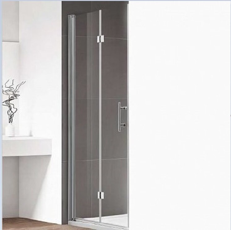 Изображение товара Душевая дверь складная Cezares Eco-O-50/50-C-Cr 100x195 см прозрачное стекло хром